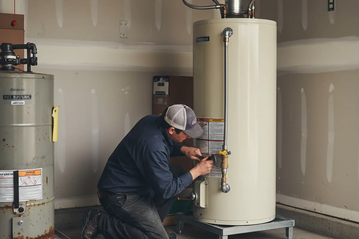 Water heater and shutoff valve replacement in Havana